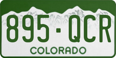 CO license plate 895QCR