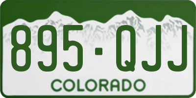 CO license plate 895QJJ