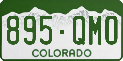 CO license plate 895QMO
