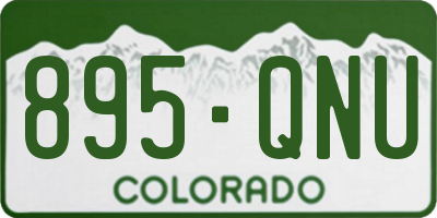 CO license plate 895QNU