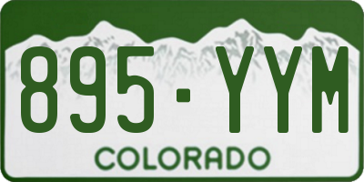 CO license plate 895YYM