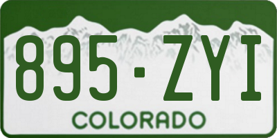 CO license plate 895ZYI