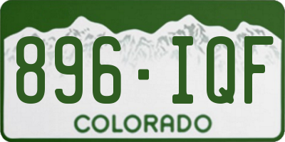 CO license plate 896IQF