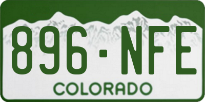 CO license plate 896NFE