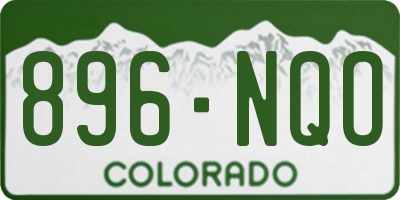 CO license plate 896NQO