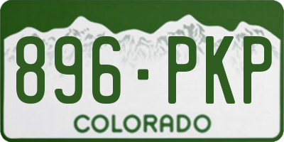CO license plate 896PKP