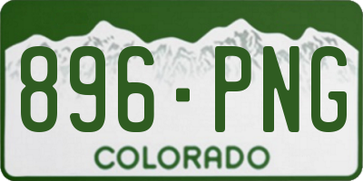 CO license plate 896PNG