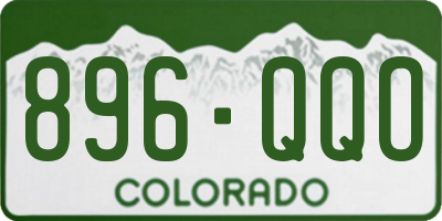 CO license plate 896QQO