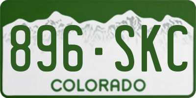 CO license plate 896SKC
