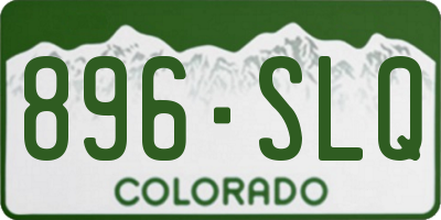 CO license plate 896SLQ