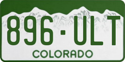CO license plate 896ULT