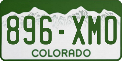 CO license plate 896XMO