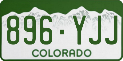 CO license plate 896YJJ