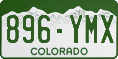 CO license plate 896YMX