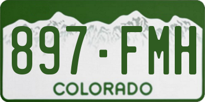 CO license plate 897FMH