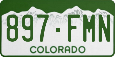 CO license plate 897FMN