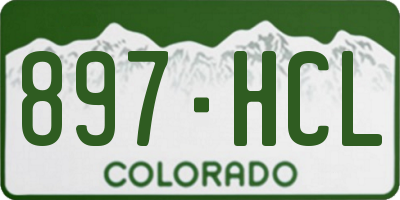 CO license plate 897HCL