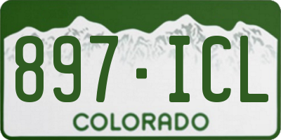 CO license plate 897ICL
