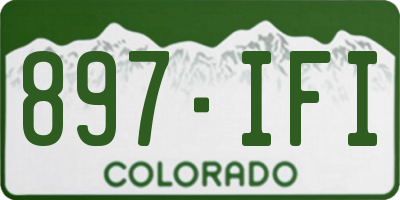 CO license plate 897IFI