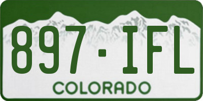 CO license plate 897IFL