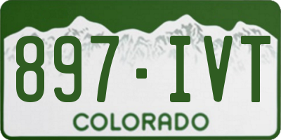 CO license plate 897IVT