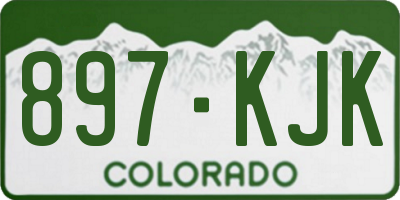CO license plate 897KJK