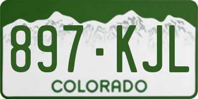 CO license plate 897KJL