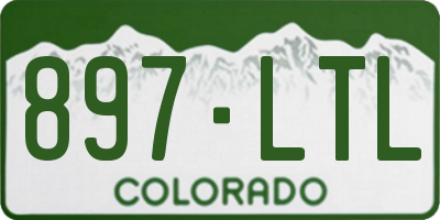 CO license plate 897LTL