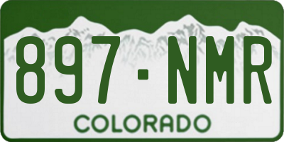 CO license plate 897NMR