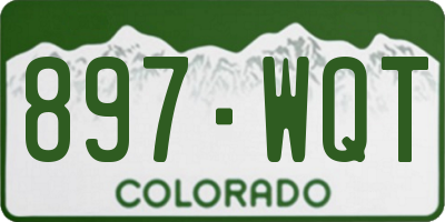 CO license plate 897WQT