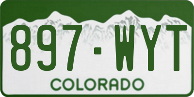 CO license plate 897WYT