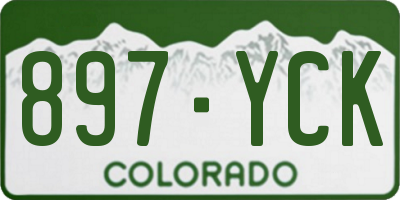 CO license plate 897YCK