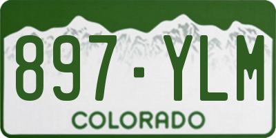 CO license plate 897YLM