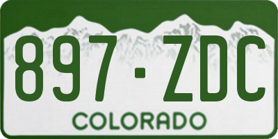 CO license plate 897ZDC