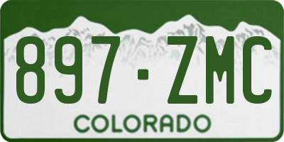 CO license plate 897ZMC