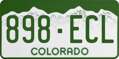 CO license plate 898ECL