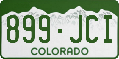 CO license plate 899JCI