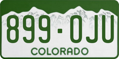 CO license plate 899OJU