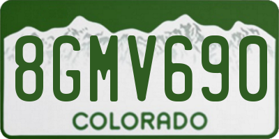 CO license plate 8GMV690