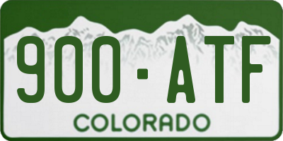 CO license plate 900ATF