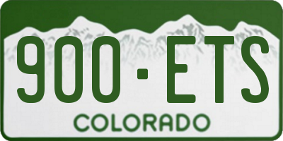 CO license plate 900ETS