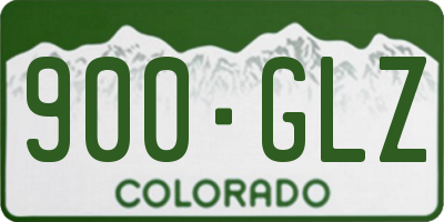 CO license plate 900GLZ