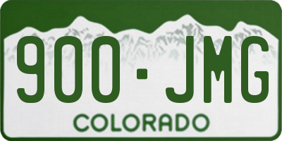 CO license plate 900JMG