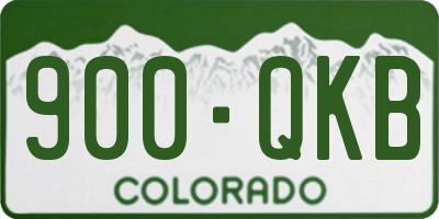 CO license plate 900QKB
