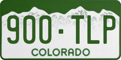 CO license plate 900TLP