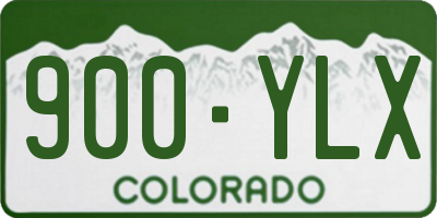 CO license plate 900YLX