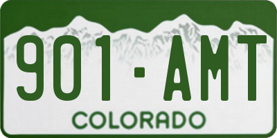 CO license plate 901AMT