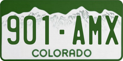 CO license plate 901AMX