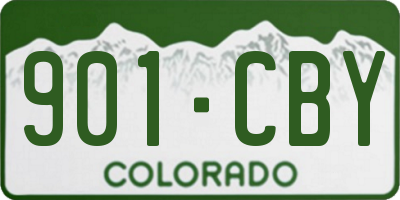 CO license plate 901CBY