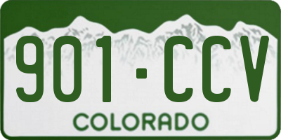 CO license plate 901CCV
